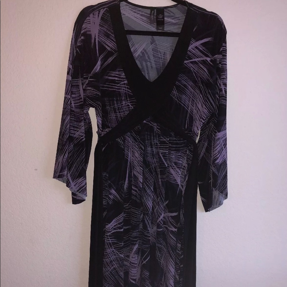 Bisou bisou large dress flutter sleeve